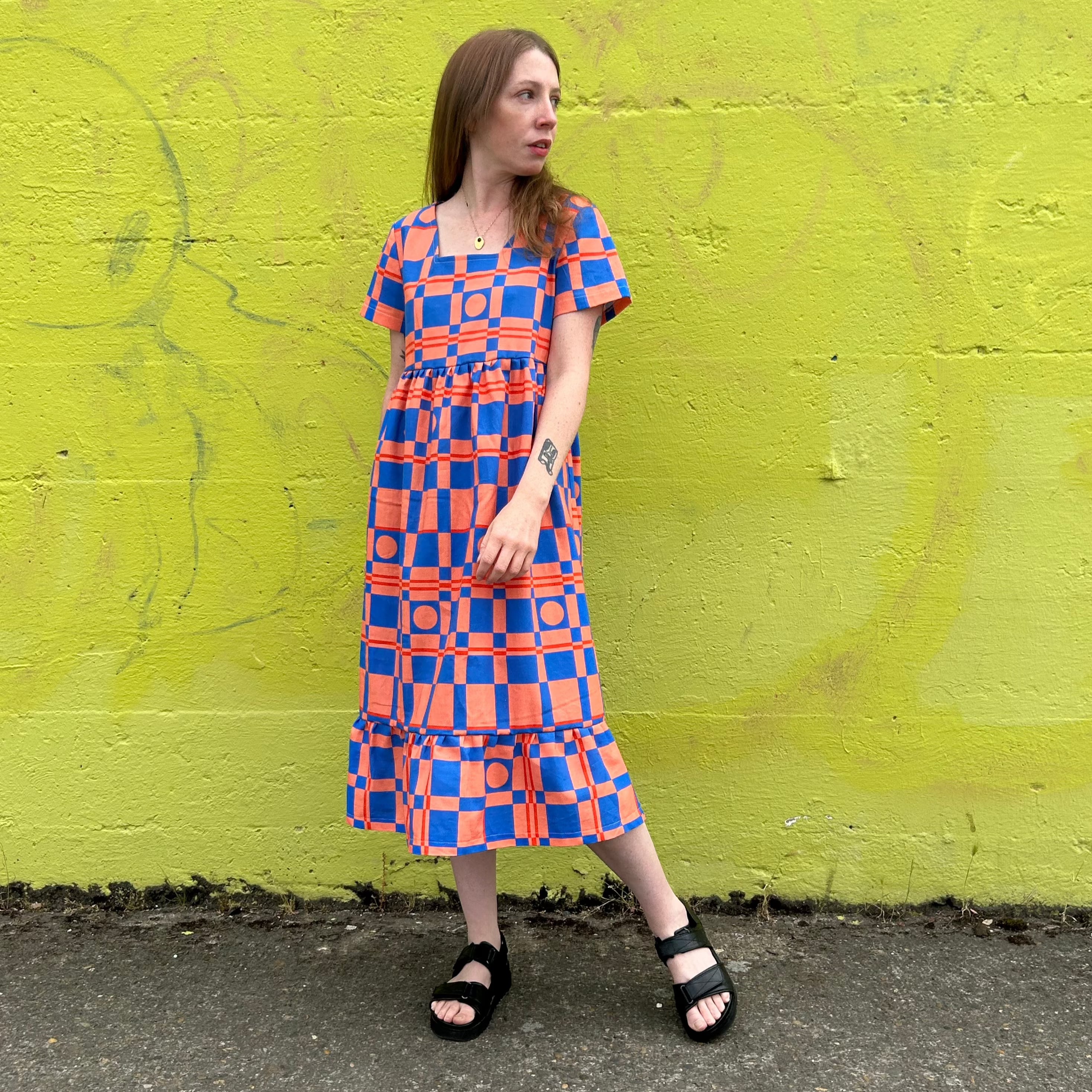 Warehouse fruit sales salad midi dress